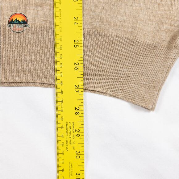 Monte Carlo Magna Wool Mock Neck Beige Classic Casual Career Sweater 40 US - Picture 5 of 11